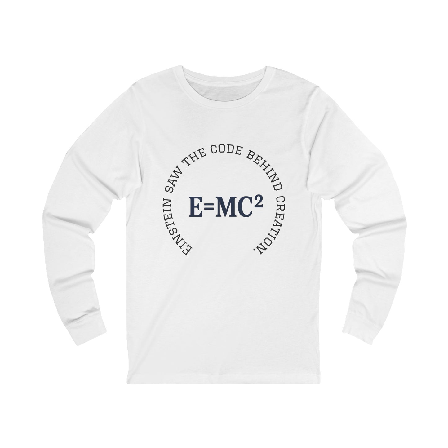 Mind Over Matter Einstein and the Flower of Life, Sacred Relativity: Geometry Tee, Einstein sketch Long Sleeve Tee,  Science physics shirt