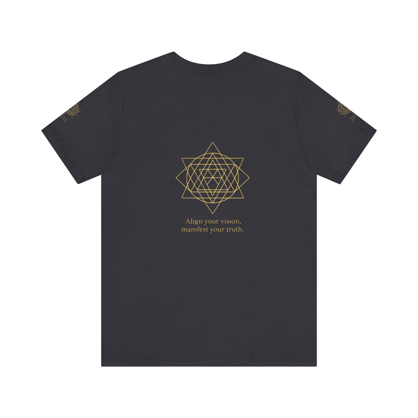 Spiritual Symbol Unisex Tee - Sacred Geometry Align with Your Inner Peace, Yoga Shirt, Meditation Top, Gift for Wellness Enthusiasts