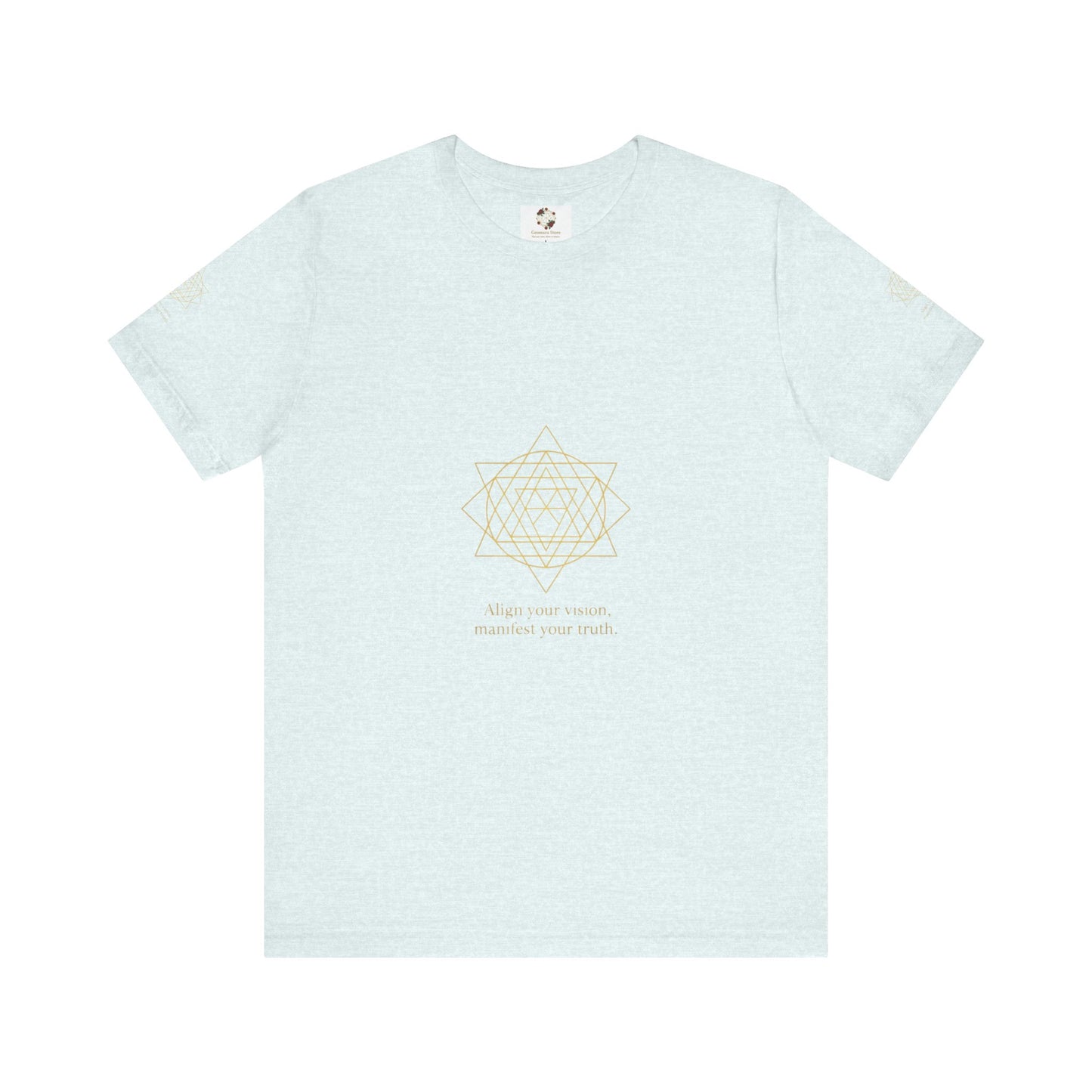 Spiritual Symbol Unisex Tee - Sacred Geometry Align with Your Inner Peace, Yoga Shirt, Meditation Top, Gift for Wellness Enthusiasts