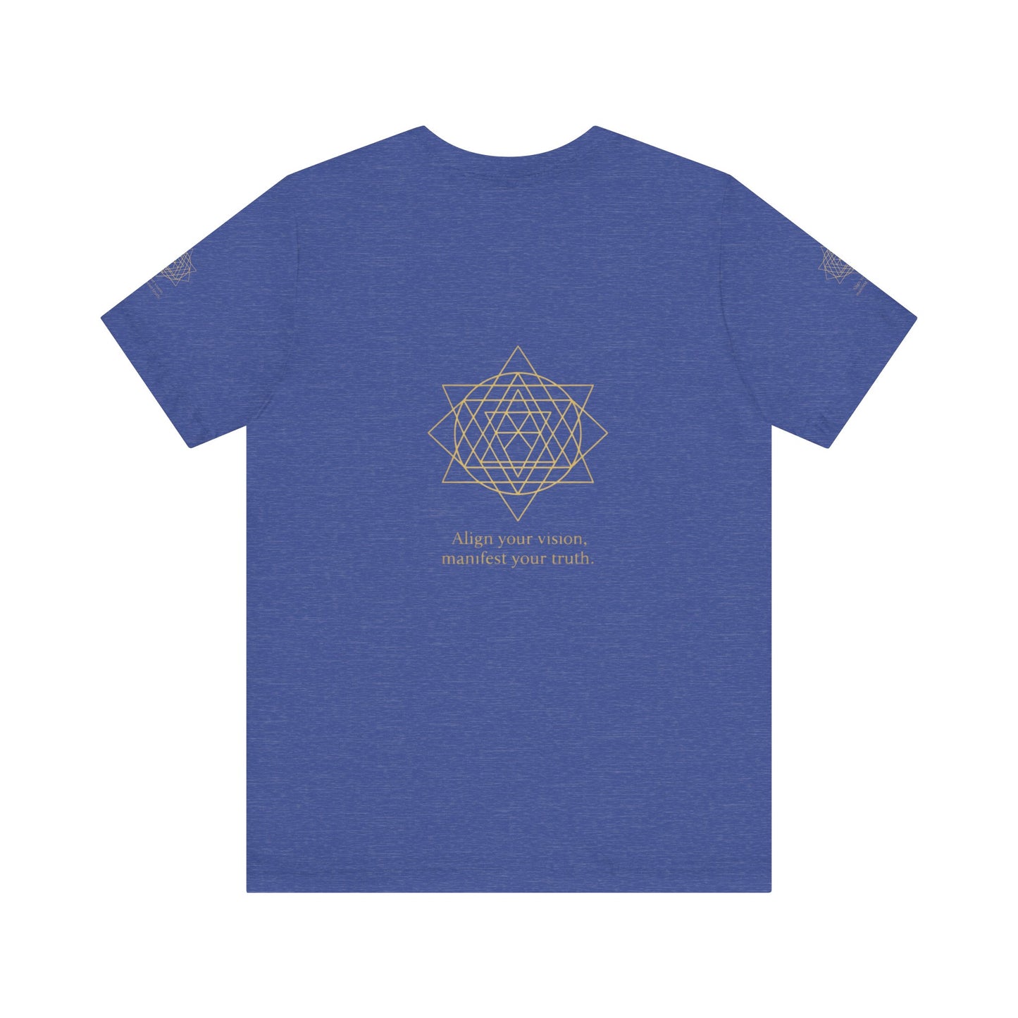 Spiritual Symbol Unisex Tee - Sacred Geometry Align with Your Inner Peace, Yoga Shirt, Meditation Top, Gift for Wellness Enthusiasts