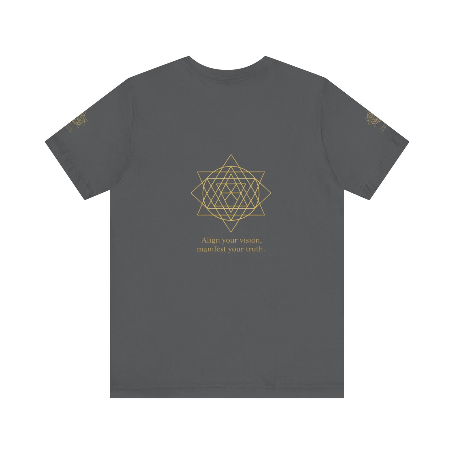 Spiritual Symbol Unisex Tee - Sacred Geometry Align with Your Inner Peace, Yoga Shirt, Meditation Top, Gift for Wellness Enthusiasts