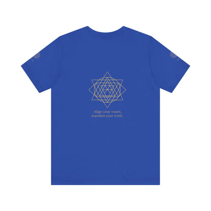 Spiritual Symbol Unisex Tee - Sacred Geometry Align with Your Inner Peace, Yoga Shirt, Meditation Top, Gift for Wellness Enthusiasts