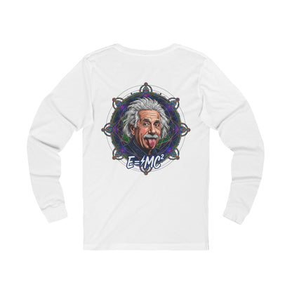Mind Over Matter Einstein and the Flower of Life, Sacred Relativity: Geometry Tee, Einstein sketch Long Sleeve Tee,  Science physics shirt