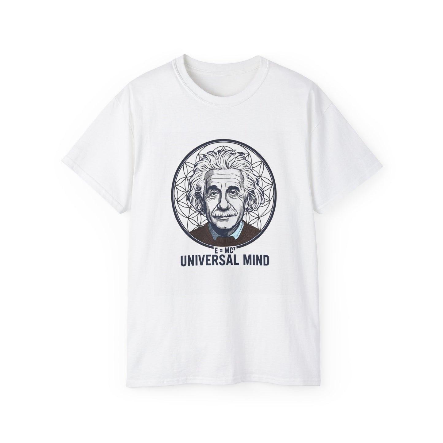 Universal Mind Einstein Portrait T-Shirt | Science Illustration Tee