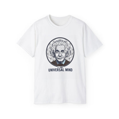 Universal Mind Einstein Portrait T-Shirt | Science Illustration Tee