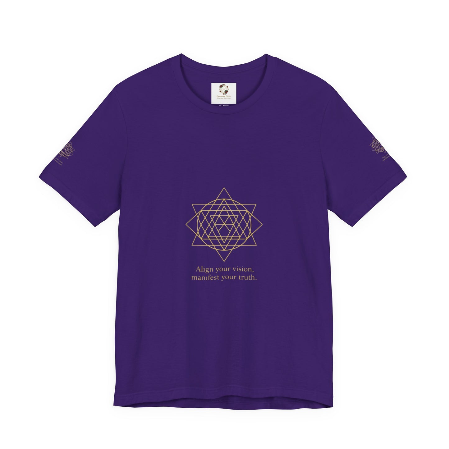 Spiritual Symbol Unisex Tee - Sacred Geometry Align with Your Inner Peace, Yoga Shirt, Meditation Top, Gift for Wellness Enthusiasts