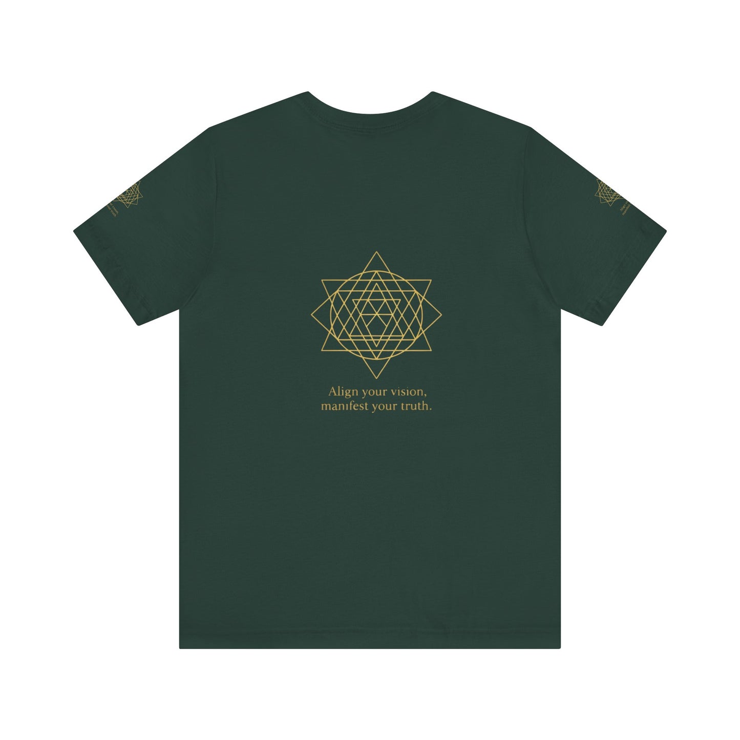 Spiritual Symbol Unisex Tee - Sacred Geometry Align with Your Inner Peace, Yoga Shirt, Meditation Top, Gift for Wellness Enthusiasts