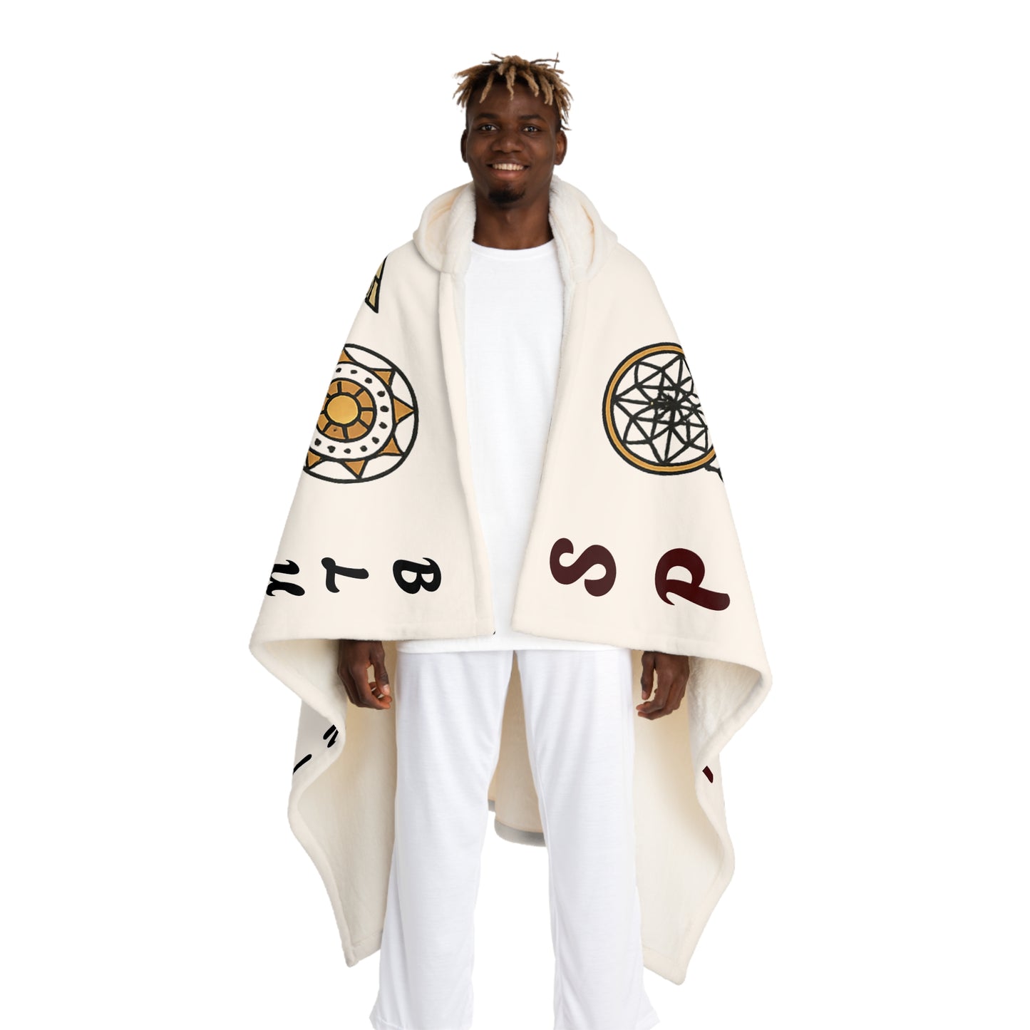 Hooded Sherpa Fleece Blanket