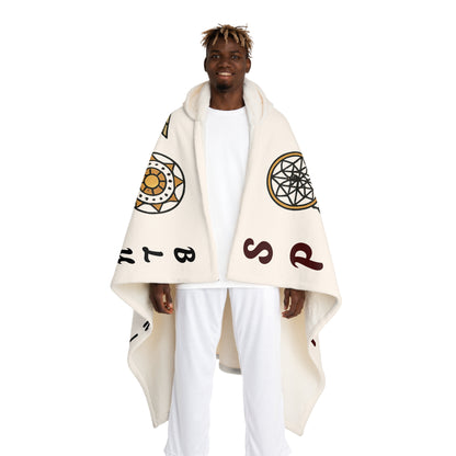 Hooded Sherpa Fleece Blanket