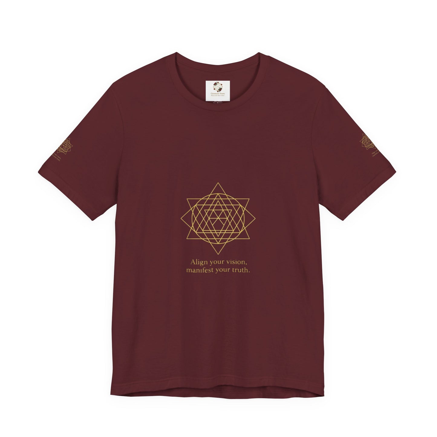 Spiritual Symbol Unisex Tee - Sacred Geometry Align with Your Inner Peace, Yoga Shirt, Meditation Top, Gift for Wellness Enthusiasts