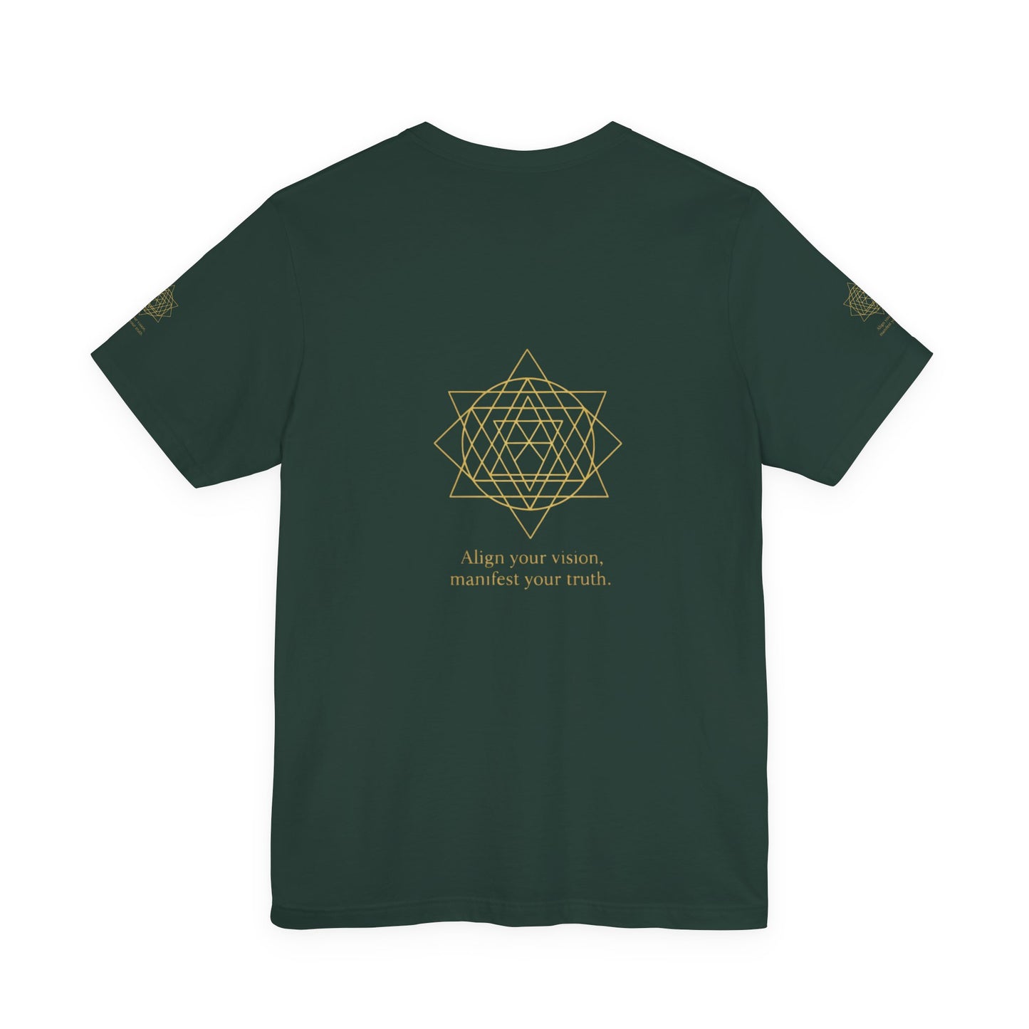 Spiritual Symbol Unisex Tee - Sacred Geometry Align with Your Inner Peace, Yoga Shirt, Meditation Top, Gift for Wellness Enthusiasts