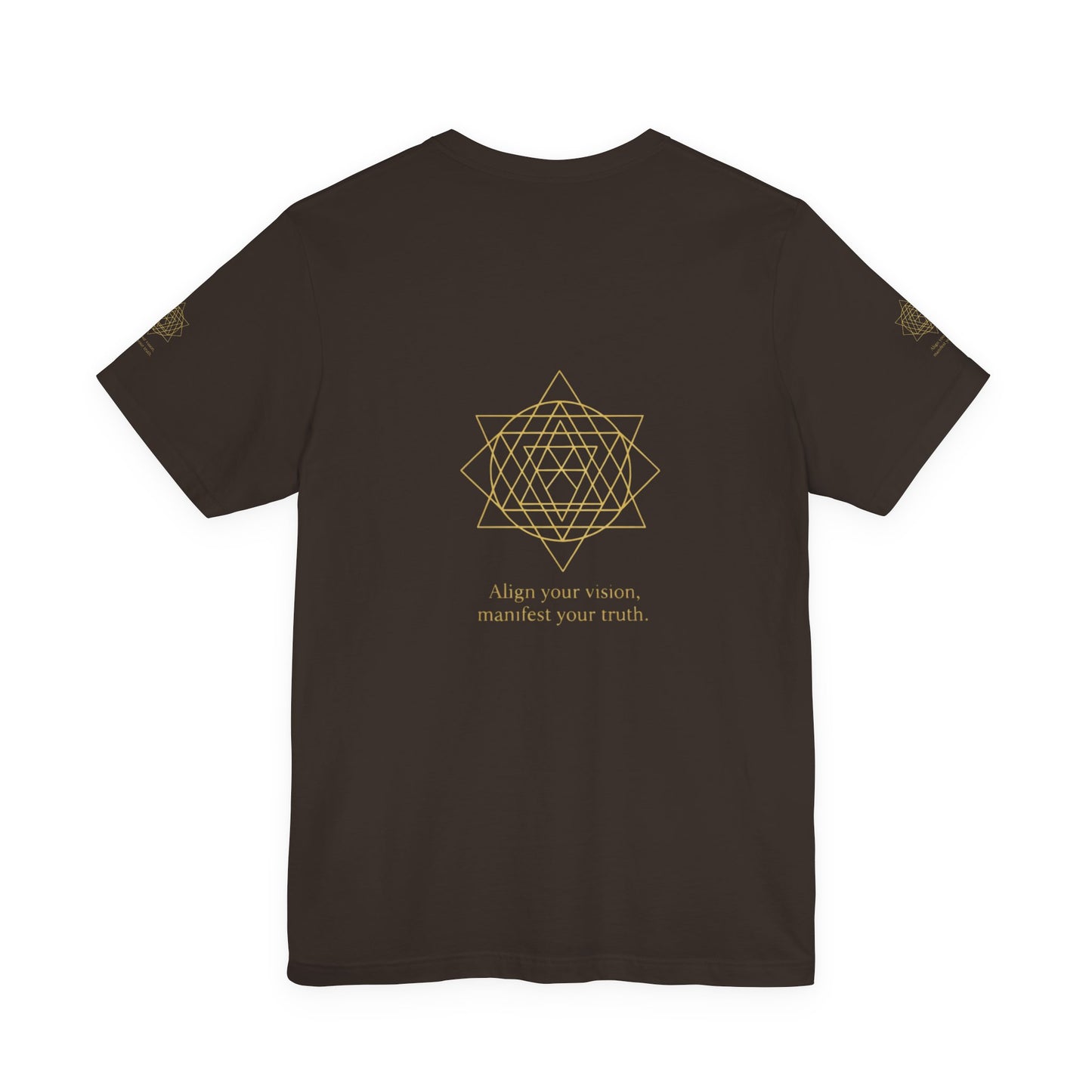 Spiritual Symbol Unisex Tee - Sacred Geometry Align with Your Inner Peace, Yoga Shirt, Meditation Top, Gift for Wellness Enthusiasts