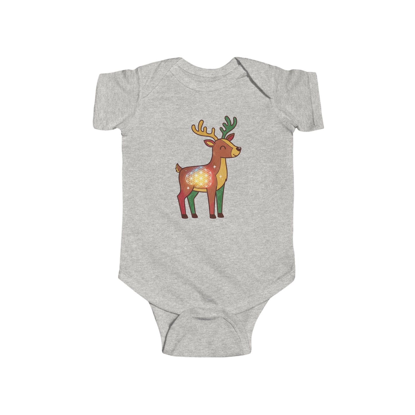Cute Reindeer Infant Bodysuit | Holiday Baby Outfit, Christmas Gift, Newborn Clothes, Winter Wear, Toddler Fashion