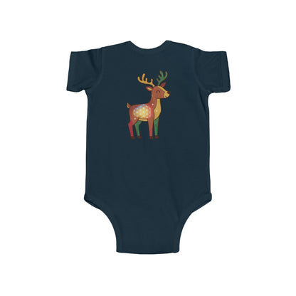 Cute Reindeer Infant Bodysuit | Holiday Baby Outfit, Christmas Gift, Newborn Clothes, Winter Wear, Toddler Fashion