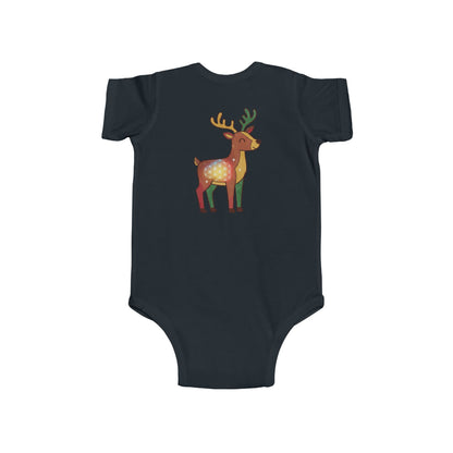 Cute Reindeer Infant Bodysuit | Holiday Baby Outfit, Christmas Gift, Newborn Clothes, Winter Wear, Toddler Fashion