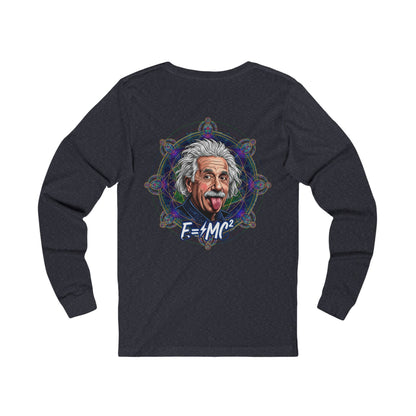 Mind Over Matter Einstein and the Flower of Life, Sacred Relativity: Geometry Tee, Einstein sketch Long Sleeve Tee,  Science physics shirt