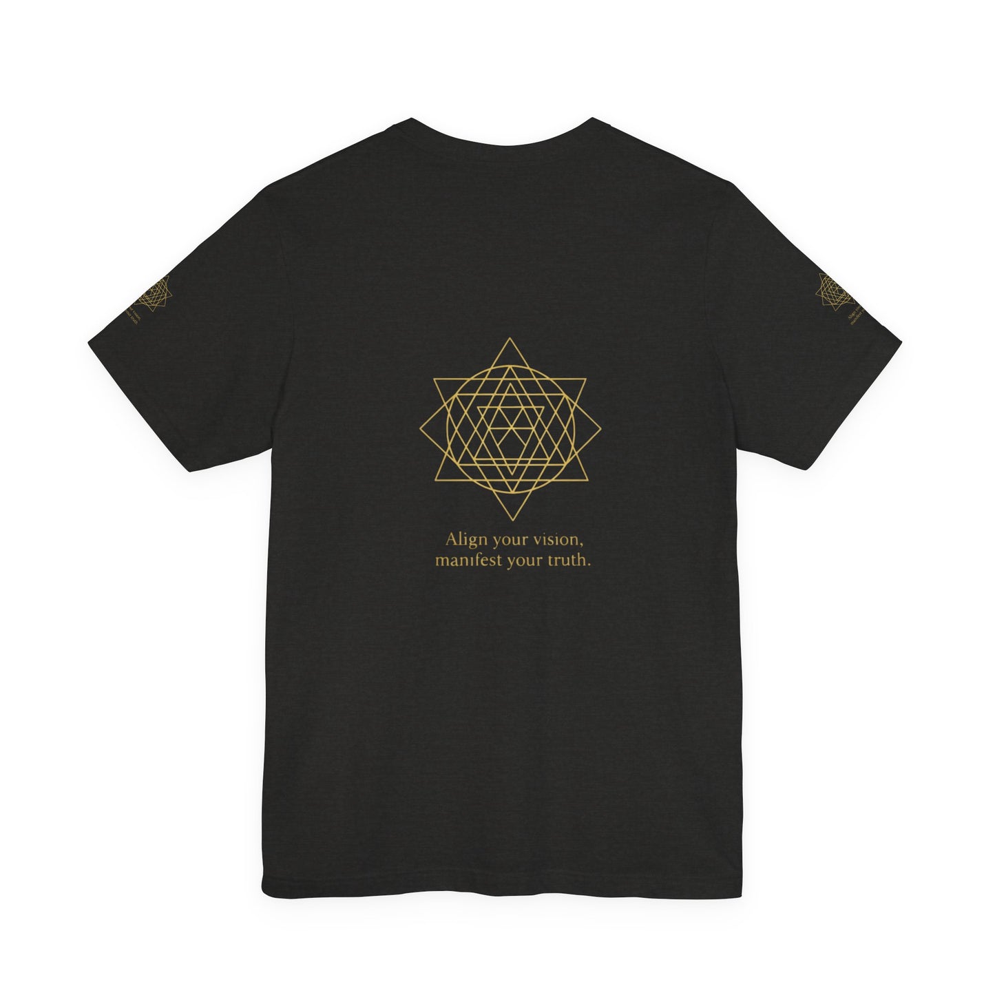 Spiritual Symbol Unisex Tee - Sacred Geometry Align with Your Inner Peace, Yoga Shirt, Meditation Top, Gift for Wellness Enthusiasts