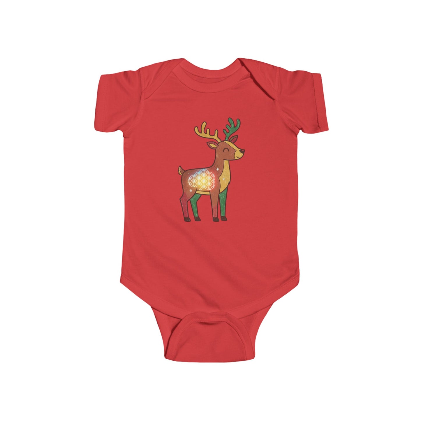 Cute Reindeer Infant Bodysuit | Holiday Baby Outfit, Christmas Gift, Newborn Clothes, Winter Wear, Toddler Fashion