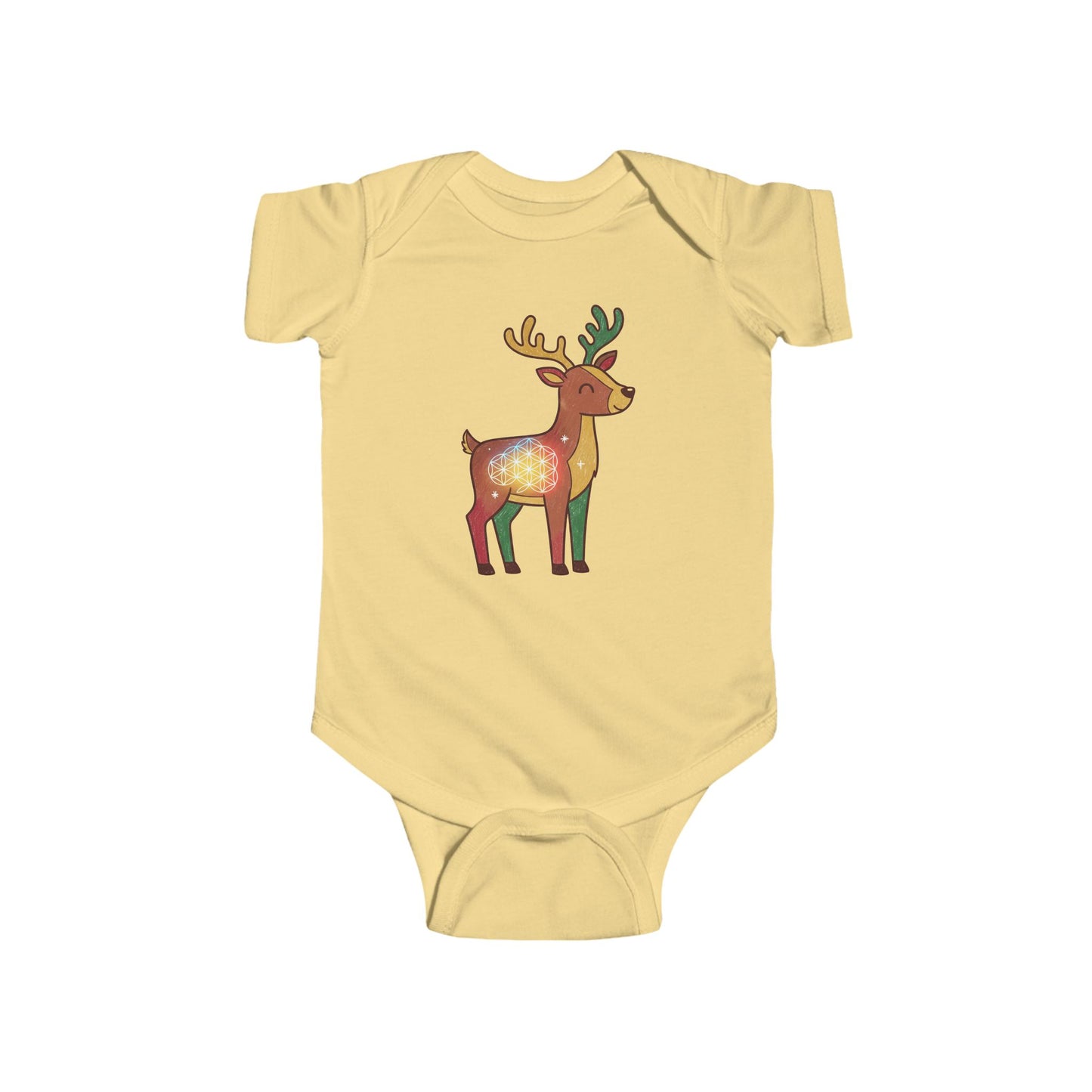 Cute Reindeer Infant Bodysuit | Holiday Baby Outfit, Christmas Gift, Newborn Clothes, Winter Wear, Toddler Fashion
