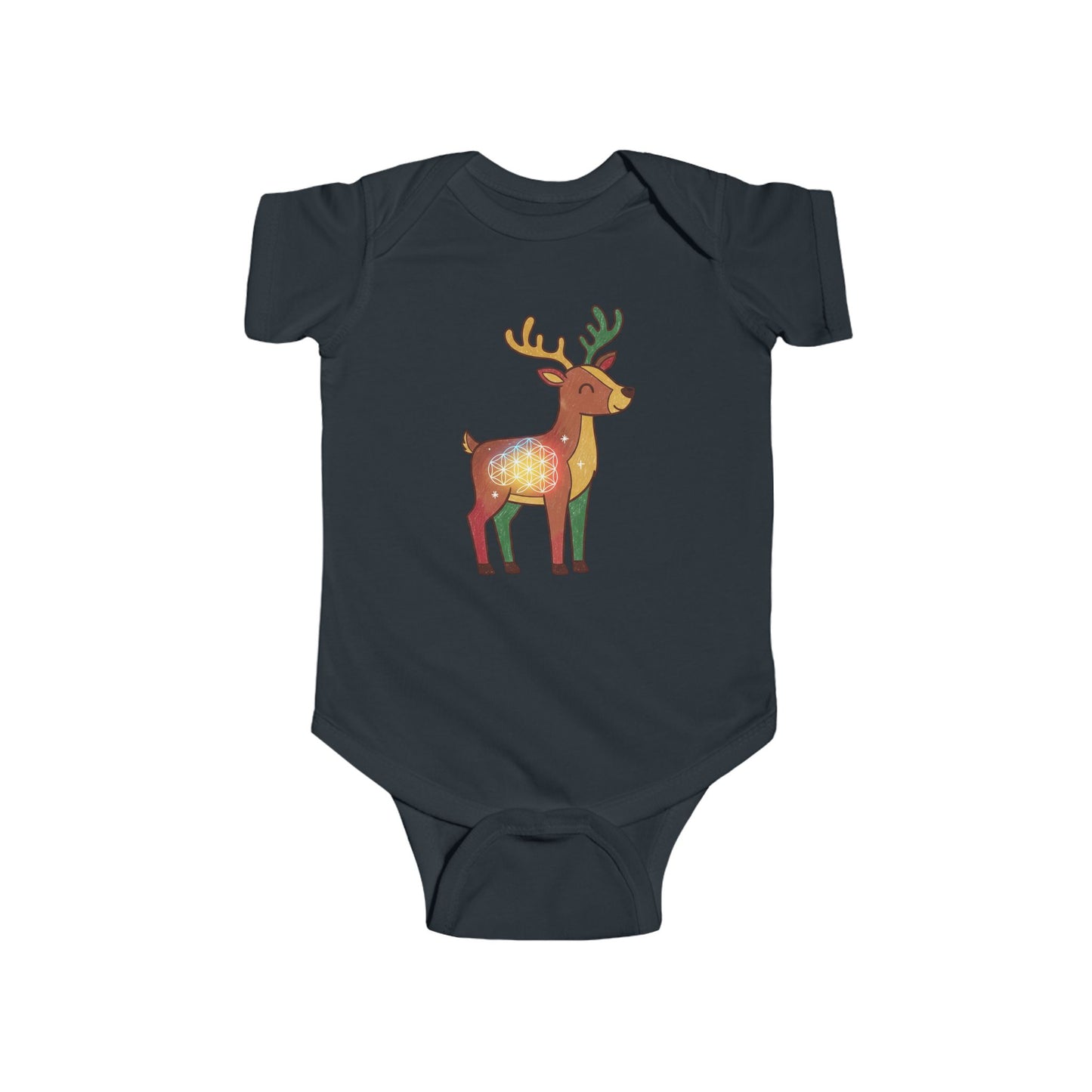 Cute Reindeer Infant Bodysuit | Holiday Baby Outfit, Christmas Gift, Newborn Clothes, Winter Wear, Toddler Fashion