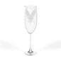 Soaring Eagle Champagne Glass | Engraved 8oz Flute, Conscious Living, Sacred Geometry, Native Art