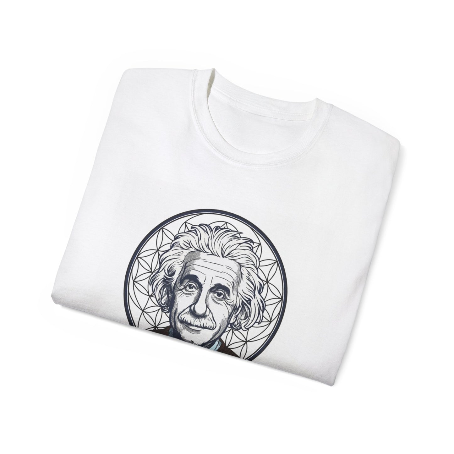 Universal Mind Einstein Portrait T-Shirt | Science Illustration Tee