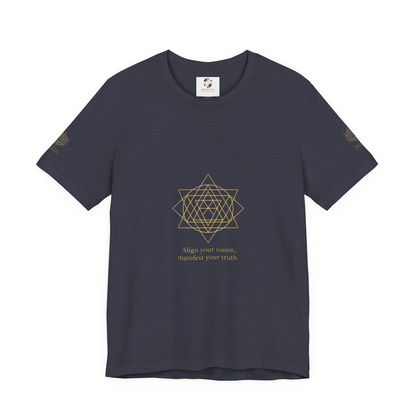 Spiritual Symbol Unisex Tee - Sacred Geometry Align with Your Inner Peace, Yoga Shirt, Meditation Top, Gift for Wellness Enthusiasts