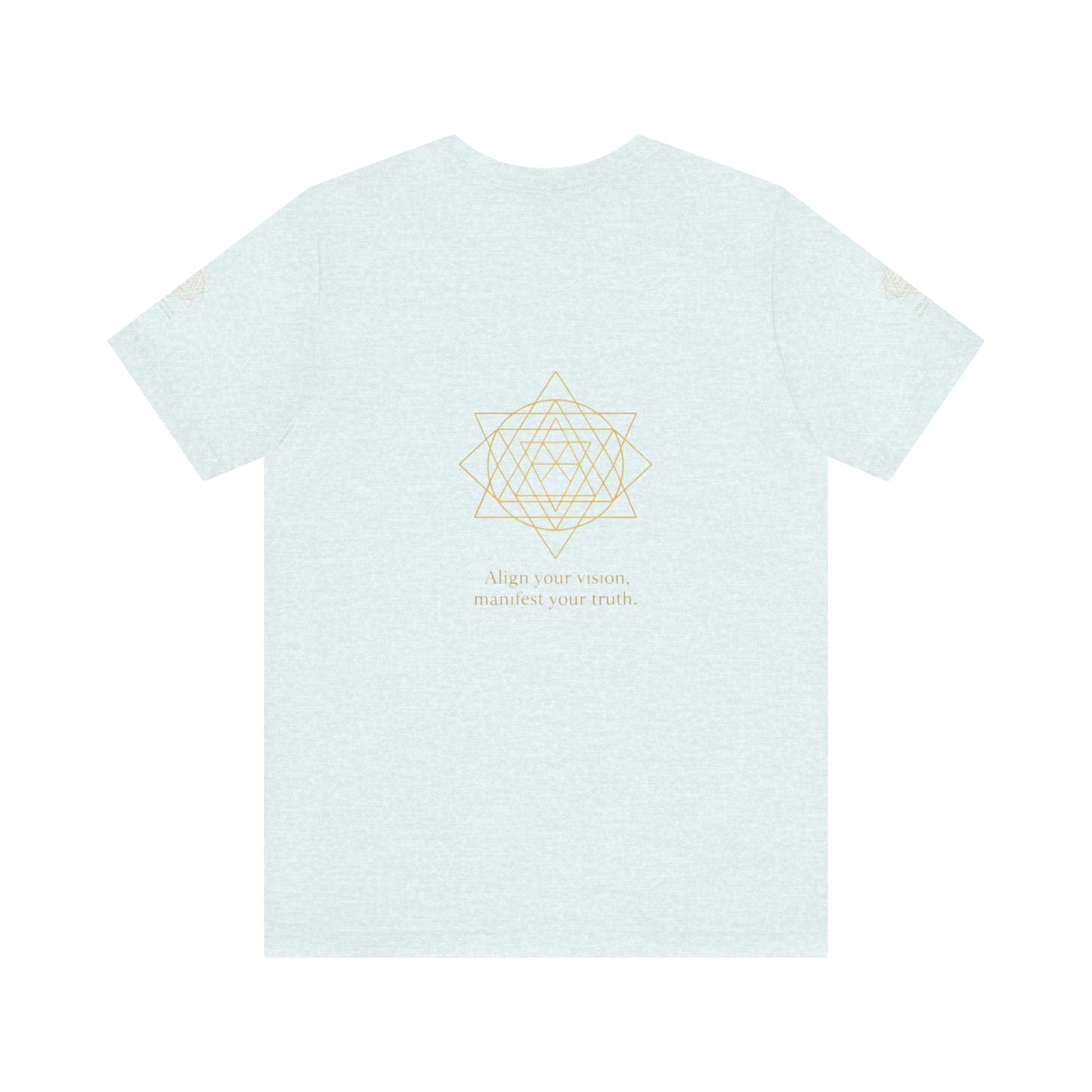 Spiritual Symbol Unisex Tee - Sacred Geometry Align with Your Inner Peace, Yoga Shirt, Meditation Top, Gift for Wellness Enthusiasts