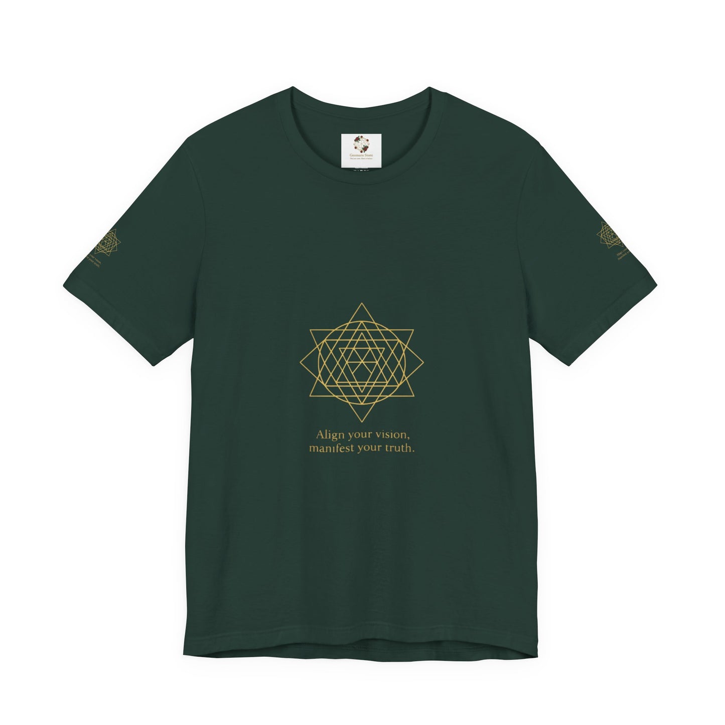 Spiritual Symbol Unisex Tee - Sacred Geometry Align with Your Inner Peace, Yoga Shirt, Meditation Top, Gift for Wellness Enthusiasts