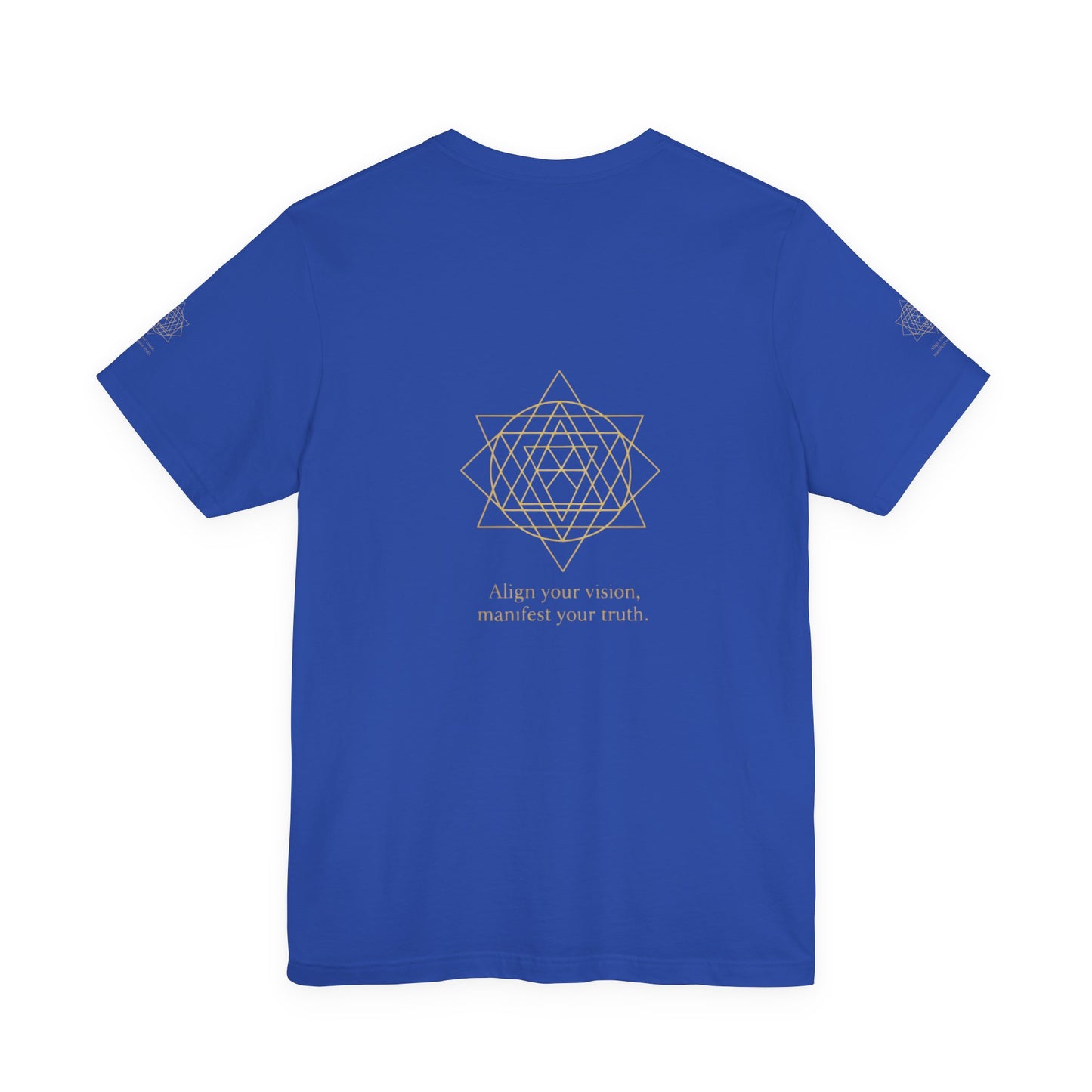 Spiritual Symbol Unisex Tee - Sacred Geometry Align with Your Inner Peace, Yoga Shirt, Meditation Top, Gift for Wellness Enthusiasts
