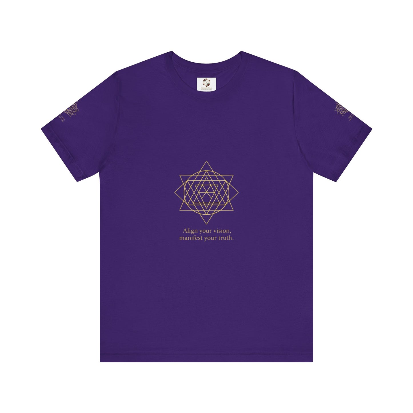 Spiritual Symbol Unisex Tee - Sacred Geometry Align with Your Inner Peace, Yoga Shirt, Meditation Top, Gift for Wellness Enthusiasts