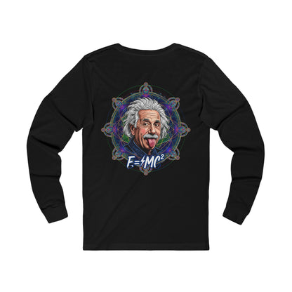 Mind Over Matter Einstein and the Flower of Life, Sacred Relativity: Geometry Tee, Einstein sketch Long Sleeve Tee,  Science physics shirt