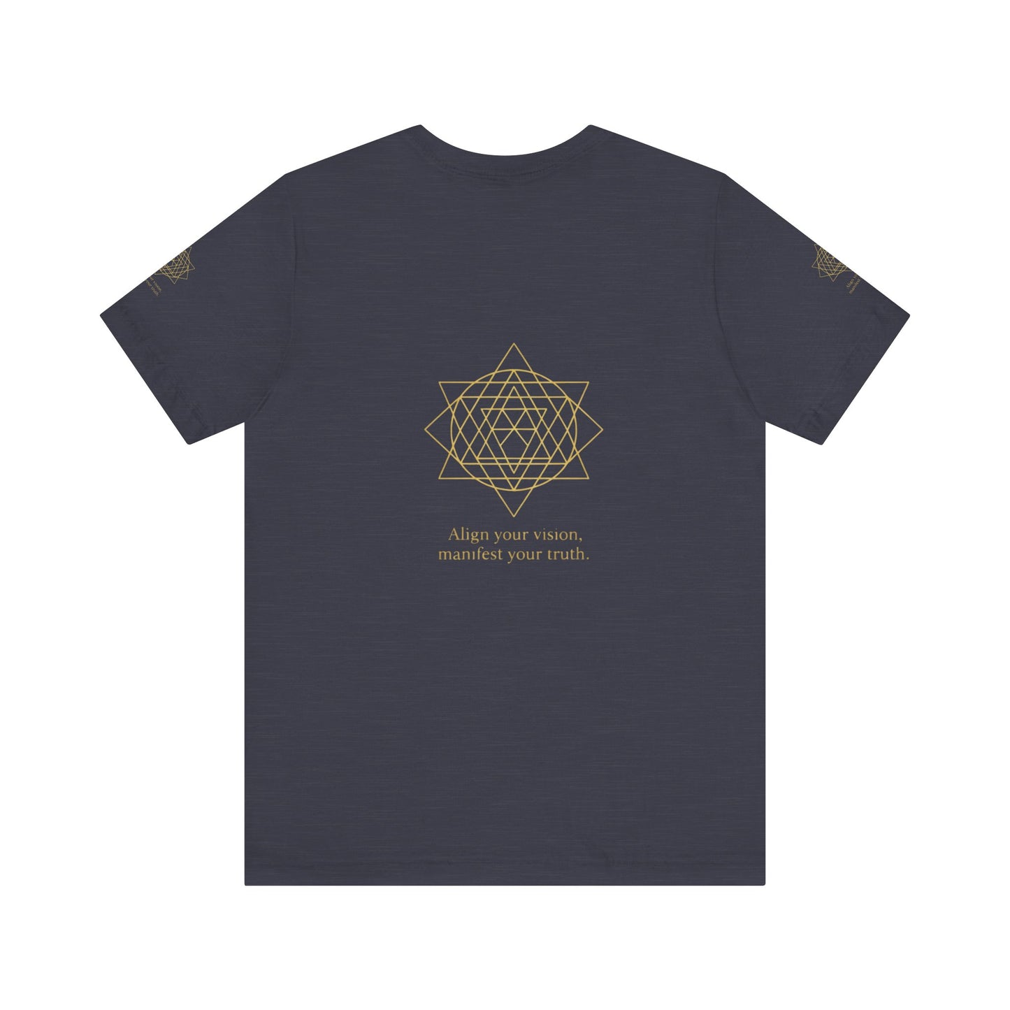 Spiritual Symbol Unisex Tee - Sacred Geometry Align with Your Inner Peace, Yoga Shirt, Meditation Top, Gift for Wellness Enthusiasts